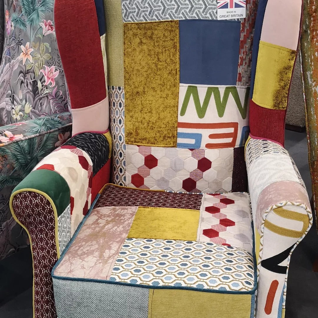 Accent Chair - Patchwork Regency Chair