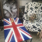 Accent Chair - Fabric Cow hide