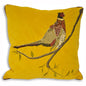 Hunter Velvet Pheasant Cushion Mustard
