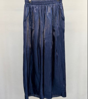 Ink blue Sateen trousers