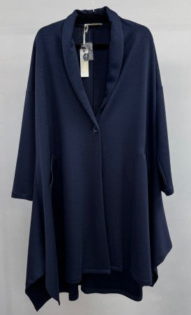 Navy Soft Jersey Jacket