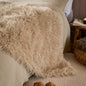 Rowan Faux Fur Throw Natural