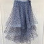 Tiered Polka Dot Skirt in Blue