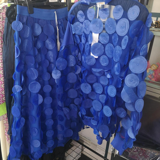 Cobalt Circle Skirt