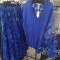 Cobalt circle jumper
