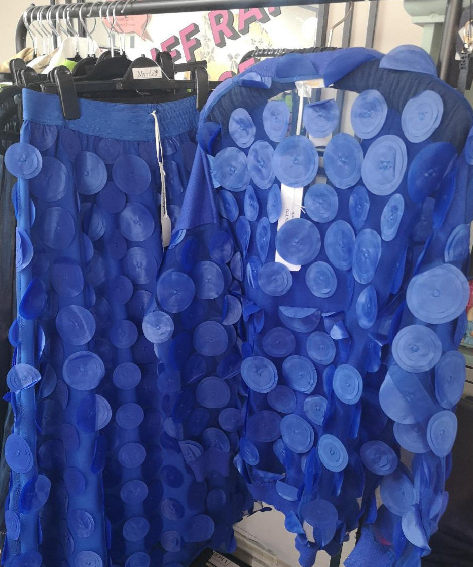 Cobalt Circle Skirt