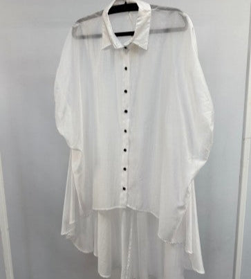 White sheer shirt