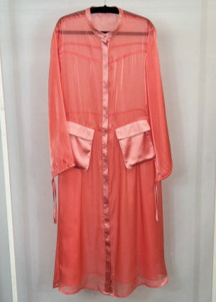 Coat Dress-Coral