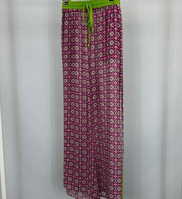 Retro style printed trousers